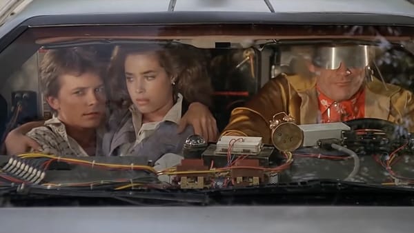 "Roads? Where we're going, we don't need roads"; Back to the Future scene